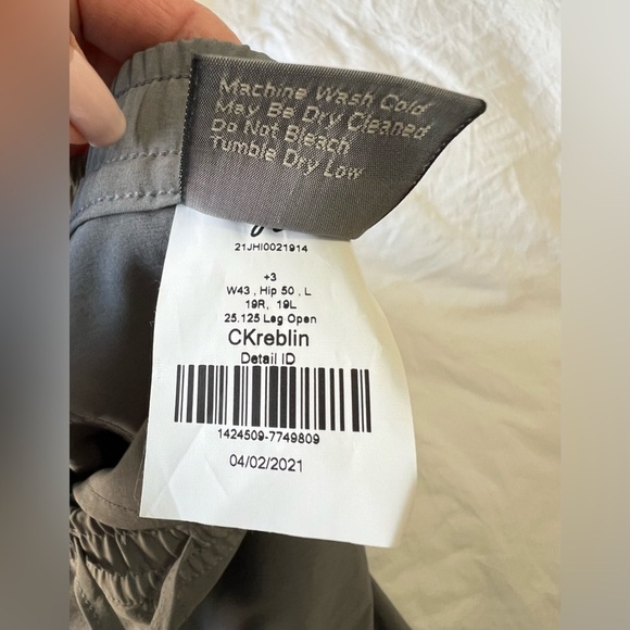 J Hilburn | Shorts Men's SZ 43 Gray Athletic Casual Polyester Gym Yoga Unlined - Picture 3 of 8